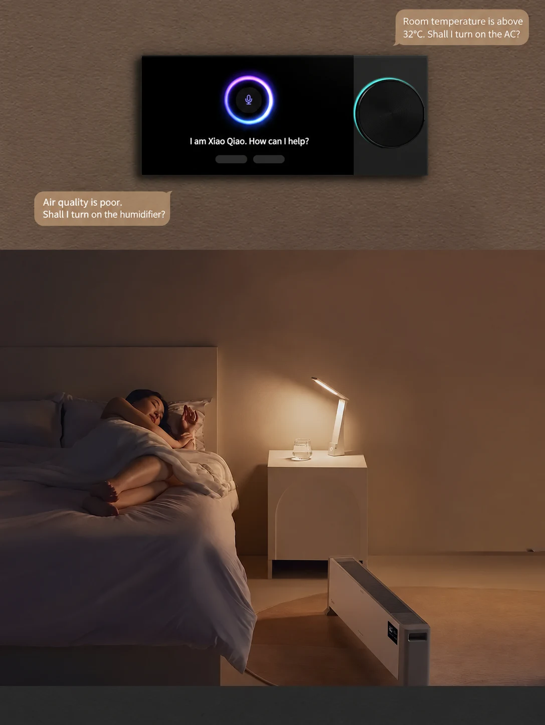 6-inch smart control screen